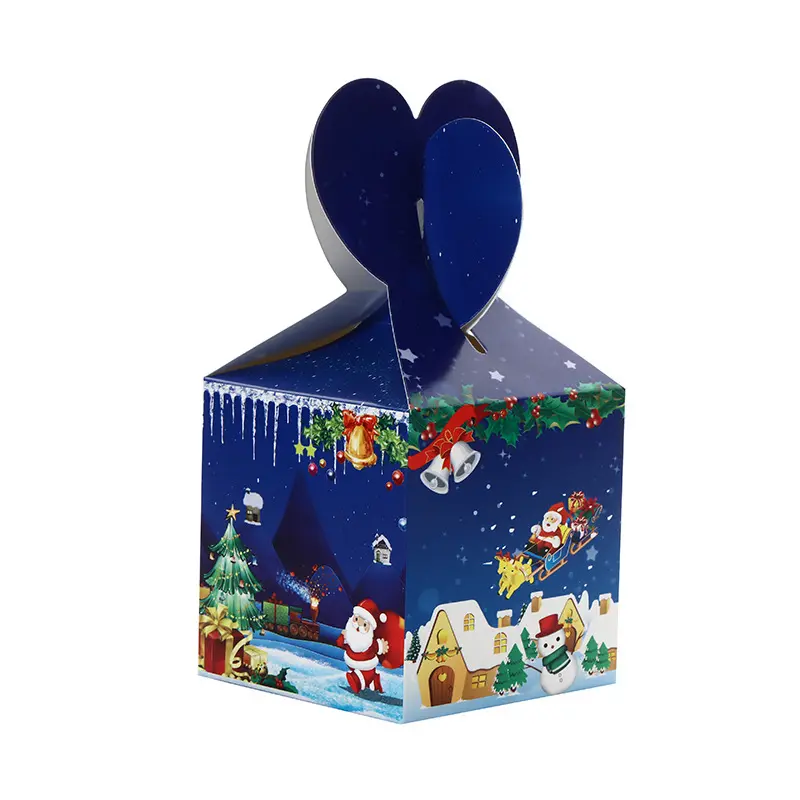 ECO 친화적 인 크래프트 종이 상자 포장 크리스마스 선물 포장 상자 사과 포장 접는 종이 상자