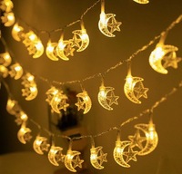 Guirlande lumineuse de Noël en forme de flocon de neige et d'étoile, blanc chaud, multicolore, guirlande féerique, lumières suspendues pour fenêtre, décoration de Noël pour l'arbre et la maison