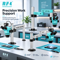 Support de microscope professionnel RF4 FO24/FO25/FO26, stable et rotatif à 360° °   Structure en alliage T-Rex réglable, compatible avec la plupart des microscopes