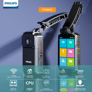 Caméra corporelle 4G d'origine <span class=keywords><strong>Philips</strong></span> <span class=keywords><strong>4K</strong></span> PTT VTR8420 - Product Image 2