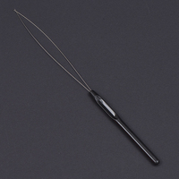Enfileur en plastique coloré de haute qualité aiguille à coudre facile pour Extensions de cheveux bijoux en plastique perruque Crochet Crochet crochet