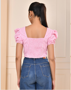 Haut bustier asymétrique pour femme, imprimé floral uni, tissé, en coton doux, léger, respirant, confortable et à séchage rapide - Product Image 2