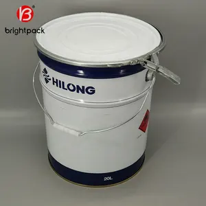 High Quality 20l Metal Paint Bucket 20 Liter Steel Drum 5gallon Pail