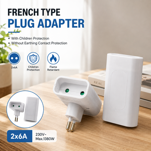 Cargador de Pared Europeo con Enchufe Desmontable para Glampers, Vacacionistas, Viajeros Frecuentes, Salas de Espera de Aeropuertos y Estaciones de Esquí - Product Image 1