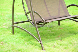 Chaise à bascule suspendue avec canopée, balançoire d'extérieur, <span class=keywords><strong>2</strong></span> ou 3 <span class=keywords><strong>places</strong></span>, avec coussin, banc extérieur, jardin, Patio - Product Image 6