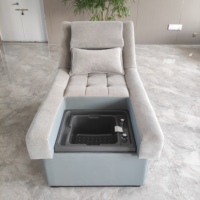 Fauteuil de pédicure électrique de luxe réglable, mobilier de salon, table de massage avec trou facial, lit de massage des pieds avec massage corporel