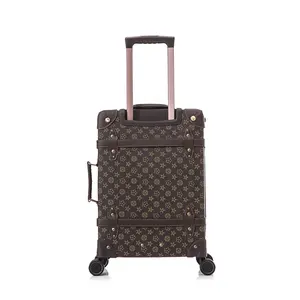 2024 с уникальным рисунком, 24 дюйма, стильный внешний вид, винтажные чемоданы для чемоданов на колесиках в стиле ретро