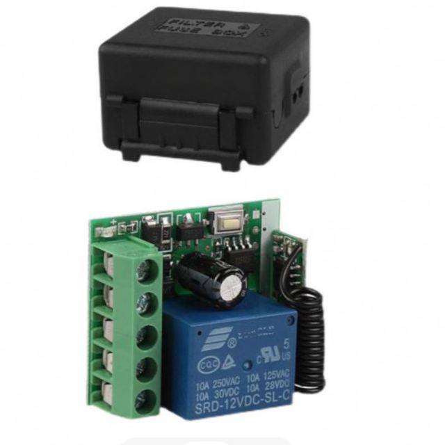 Wireless Remote Switch 433MHz Relay Receiving Module RF Transmitter Remote Control DC12V