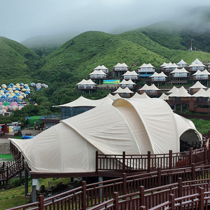 Carpa de Hotel de Lujo Tipo Extendido, Una Habitación, Cuatro Estaciones, Tela Oxford Impermeable, para Alojamiento en Resorts Panorámicos - Product Image 1