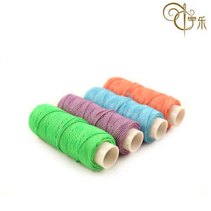 Filo cucirino ad alta resistenza del poliestere cerato cuoio cucito a mano della cera rotonda del poliestere di 0.45mm 100% - Product Image 2