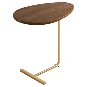 מודרני מינימליסטי סלון חדר שינה נשלף C בצורת ספה צד שולחן המיטה מעץ מלא שולחן פינת שולחן