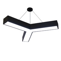 Suspension longue en acrylique pour salle de billard, éclairage d'ambiance pour cybercafé, lustre, bande lumineuse LED, éclairage modulaire pour salle de sport