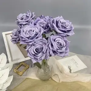 JH230055 manufacturers direct selling cheap price buque rose artificial flower artificial roses for weddings