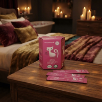Boîte de sachets de qualité supérieure pour le supplément Pink Pussycat VIP Hard Steel Choco Black Organic Maca Miel, coffret cadeau, vente en gros