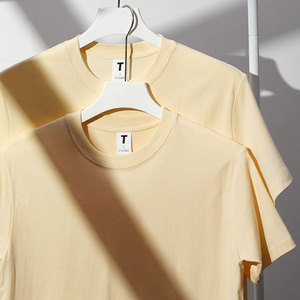 T-shirt à manches courtes en coton épais 220g, double fil, coupe oversize longue, personnalisable avec logo, pour hommes/femmes, vierge, vente en gros - Product Image 3