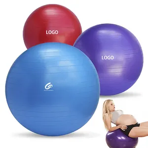 Balle de yoga balle d'exercice d'équilibre 55cm 65cm 75cm 90cm taille personnalisée Pvc épaississement balle de yoga anti-éclatement vente en gros