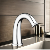Robinet d'eau à capteur automatique HY-163D moderne robinet de lavabo monotrou monté sur le pont sans contact pour noyau de vanne en céramique de salle de bain