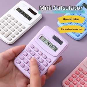Mini Calculadora Electrónica de Plástico con Energía Solar, Linda y Simple, con Pantalla Científica de 8 Dígitos para Estudiantes, Calculadora Portátil - Product Image 2
