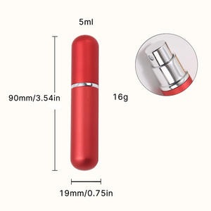Atomizador de Perfume Recargable de <span class=keywords><strong>Viaje</strong></span> de Aluminio de 5 ml con Logotipo Personalizado, Mini Botella de Perfume de Vidrio para Viajes - Product Image 3