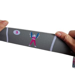 Bande de résistance à tension numérique hautement élastique Finny, ceinture d'exercice, jacquard flexible, 9 boucles, sangle d'entraînement de yoga - Product Image 5