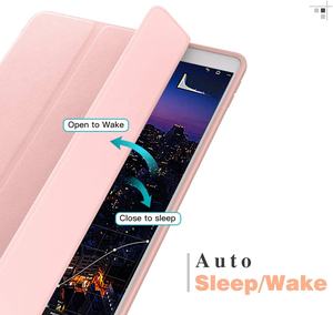 Étui de protection pour iPad Pro 9.7, <span class=keywords><strong>MoKo</strong></span>, support de crayon fin et léger, coque intelligente, fonction de réveil et de mise en veille automatique, couleur or rose - Product Image 2