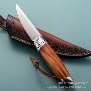 มีดใบตายเหล็ก M390 สำหรับดรอปชิปปิ้งบน Shopify มีดสะสมขนาดเล็ก ความแข็งสูง อุปกรณ์ EDC สำหรับกิจกรรมกลางแจ้ง พร้อมปลอกมีด - Product Image 4