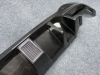 Diffuseur de pare-chocs arrière en fibre de carbone sèche style 3D avec LED pour BMW Série 5 G30 F90 M5 2017-2023, pièces de tuning aérodynamique extérieur pour voiture