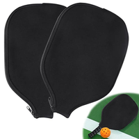 Housse de protection personnalisée en néoprène réutilisable pour raquette de pickleball, portable, résistante aux rayures et à la poussière, avec fermeture éclair latérale, pour le divertissement