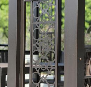 Functionele Metalen Waterdichte Tuinhuisje Entertainment <span class=keywords><strong>Pergola</strong></span> Met Schommelstoel Voor Buiten Ontspannen 300*480Cm - Product Image 6