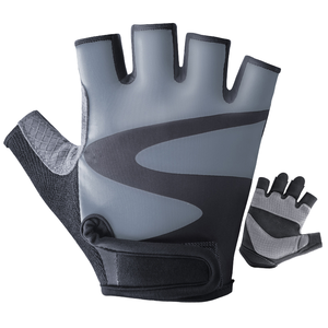 Gants de gymnastique en caoutchouc demi-doigt en cuir Sports Yoga en plein air Entraînement Musculation Entraînements athlétiques légers Haltérophilie Fitness - Product Image 4