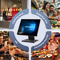 Scangle D5 OEM логотип двойной экран POS машина Windows OS поддерживает розничный бизнес