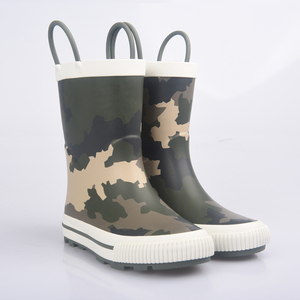<span class=keywords><strong>Botas</strong></span> de Lluvia para Niños con Diseño de Camuflaje Verde y Asas - Product Image 1