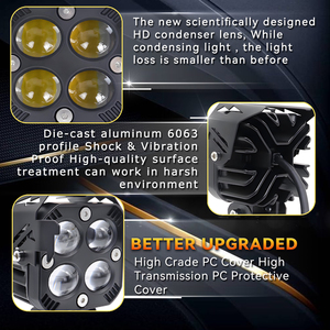 LELANPU Phares projecteurs pour VTT, éclairage LED en aluminium pour moto, accessoires d'éclairage - Product Image 5