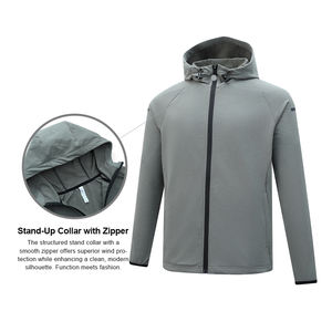 2025 <b>Running</b> Men Full Zipper Cycling <b>Jacket</b> <b>Lightweight</b> Gym Quick Dry Breathable Zipper Pocket Men <b>Jackets</b> - Product Image 2