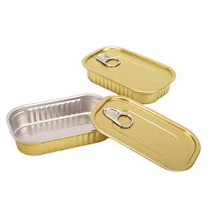 Jinko 311 de haute qualité #   Boîte de conserve rectangulaire vide en fer blanc pour sardines, format 1/4 Club, 125g, pour mise en conserve alimentaire, 5L, avec impression offset et revêtement en poudre - Product Image 3