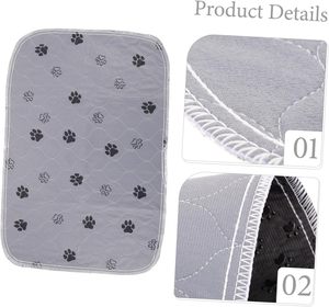 Almohadillas de orina reutilizables para entrenamiento de perros con logotipo personalizado, almohadilla impermeable lavable para mascotas para viajes, entrenamiento para ir al baño - Product Image 2