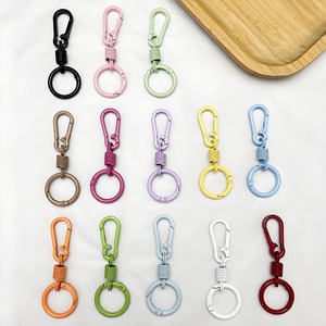 Colorful Zinc Alloy Hook Keychain <b>Spring</b> <b>Clip</b> For Bag Accessories Diy Craft Parts - Product Image 5