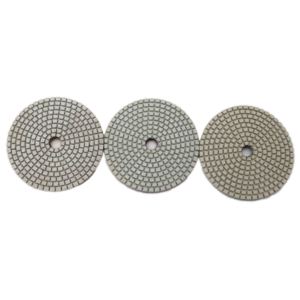 Pads de polissage diamantés à liant résineux 3 étapes 100 mm pour granit, marbre, quartz, avec polissage flexible pour les bords et une brillance optimale - Product Image 1