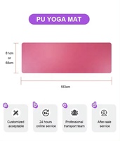 Tapis de yoga en caoutchouc naturel PU Umicca antibactérien résistant aux moisissures avec une forte adhérence offre un confort durable pour votre pratique