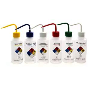 Juego de Botellas de Lavado de LDPE para Productos Químicos de Seguridad: Acetona, <span class=keywords><strong>Alcohol</strong></span> Etílico, Metanol, Isopropanol, Agua Destilada - Product Image 2
