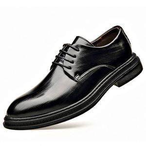 Chaussures habillées en cuir de qualité supérieure pour hommes, Oxford classiques pour mariage et bureau, chaussures de travail formelles souples, flexibles et durables - Product Image 3