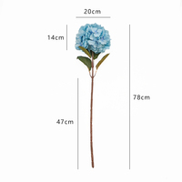 Fleurs d'hortensia artificielles en vrac pour la décoration de mariage et de fête