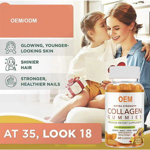 OEM/ODM Banda 3D Suave Sin azúcar Vegano Halal Biotina Vitamina Piel Cabello Omega 3 Multivitamina Proteína Colágeno Gomitas - Product Image 5