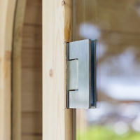Sauna extérieur pour 2 personnes, modèle Cube Mini House combiné, personnalisable par l'exportateur, avec infrarouges Bluetooth, pour l'extérieur, 2025