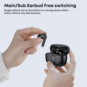 Auriculares TWS Bluetooth 5.0 con control táctil, sonido estéreo y pantalla digital para cancelación de ruido, inalámbricos. - Product Image 3