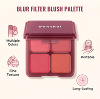Vente en gros de fards à joues en poudre rose scintillant, personnalisés, OEM, naturels, fards à joues pigmentés, vegan, palette de fards à joues, marque privée