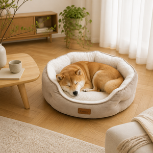 <span class=keywords><strong>Coussin</strong></span> pour animaux de compagnie festonné en fausse fourrure longue et moelleuse, confortable, rembourré en coton PP, amovible et lavable, pour chiens et chats, vente en gros - Product Image 2