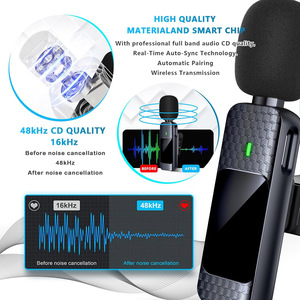Portable Plug-and-Play Lavalier Microphone Lapel Collar Wireless <strong>Recording</strong> Device for Live Streaming Vlogs TikTok <strong>Interviews</strong> - Product Image 4