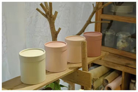 Vente en gros de petites boîtes à fleurs de luxe personnalisées pour cadeau de mariage avec cylindre rond en forme de fleur de rose pour maman, mère, saint-valentin