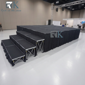 Black Carpet <b>Platform</b> Modular <b>Stage</b> 4ft*4ft Square Simple <b>Stage</b> <b>Platform</b> Decors - Product Image 1